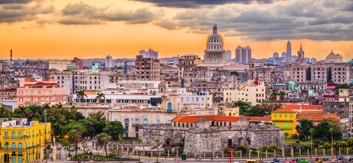 Havana, Cuba downtown skyline.